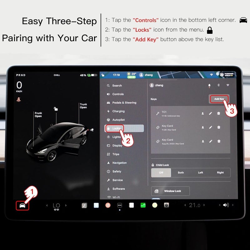JAKCOM T1 Smart Ring Tesla Edition Premium Car Key Replacement for Model 3 Y S X Cybertruck Roadster & Many NFC Functions for iPhone Android of Wearable Technology (Size S) - Image 5